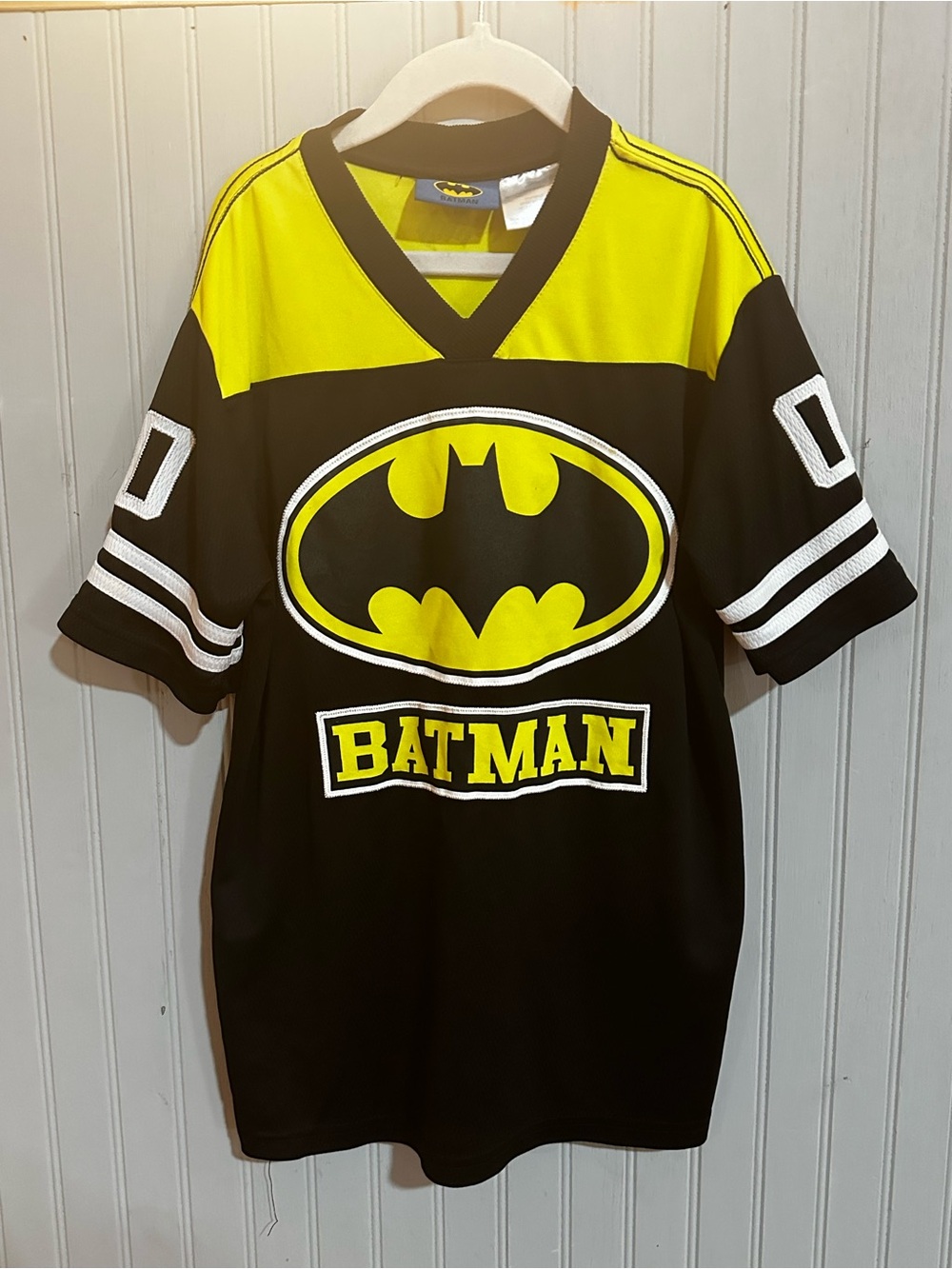 Boys Large Batman Jersey Shirt